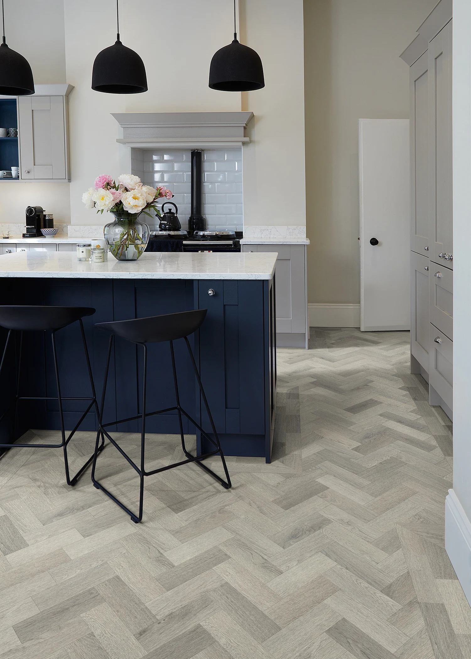 Contemporary vinyl flooring